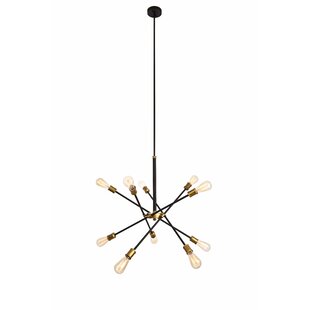 burkley 10 light sputnik chandelier